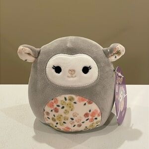 NWT 5” Elea the Lamb with Floral Belly Easter Squishmallow